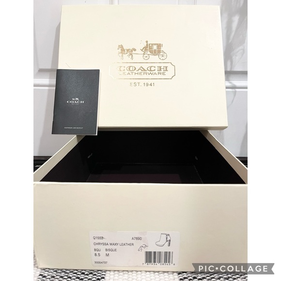 Coach Chryssa Heeled Booties 8.5 - Picture 6 of 8